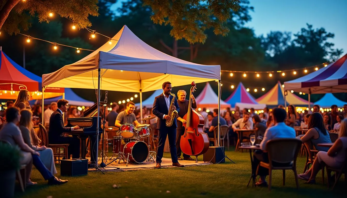 Un club de jazz éphémère anime le cœur du festival le temps d’un rendez-vous unique